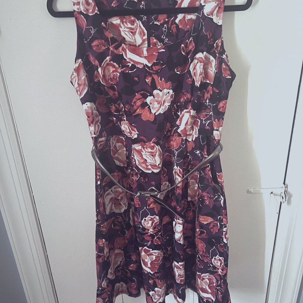 Apt 9 Floral Rose Print Dress, size 12